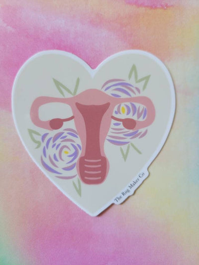 Floral Womb Sticker